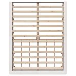 vidaXL Cadre de lit avec stockage Blanc 210 x 178 x 30 cm Pin massif