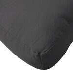 vidaXL Coussin de palette noir 50x50x12 cm tissu