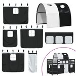 vidaXL Lit mezzanine enfants avec tunnel sans matelas 90x190 cm