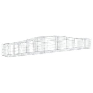 vidaXL Panier de gabions arqué 400x50x40/60 cm Fer galvanisé