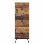 vidaXL Armoire à tiroirs Bois ancien 33 x 34 5 x 90 cm