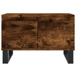 vidaXL Table basse chêne fumé 55x55x36 5 cm bois d'ingénierie