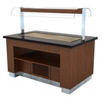 Buffet froid professionnel self service - combisteel - r404a - acier inoxydable 1600x1000x900/1450mm
