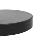 vidaXL Socle de parasol Granite 28 5 kg Rond Noir