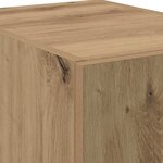 vidaXL Buffet haut en chêne artisanal 40x42 5x185 cm en bois d'ingénierie