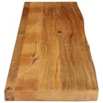 vidaXL Dessus de table à bord vivant 180x40x3 8cm bois massif manguier