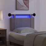 vidaXL Tête de lit suspendue Gris PU antique