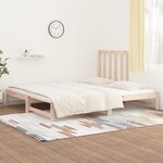 vidaXL Lit coulissant sans matelas 2x(90x190) cm