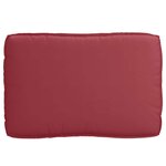 vidaXL Set de coussins de palette 2 Pièces Rouge bordeaux