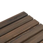 vidaXL Bancs de jardin lot de 2 bois de sapin massif