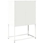 vidaXL Buffet haut blanc 68x39x107 cm acier