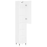 vidaXL Buffet haut Blanc 34 5x34x180 cm Bois d'ingénierie