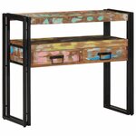 vidaXL Table console 90 x 33 x 75 cm bois de récupération massif