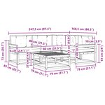 vidaXL Ensemble de canapés d'extérieur