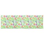 vidaXL Chaise longue double avec coussins motif feuilles Pin imprégné