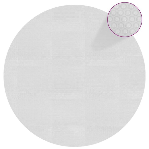 vidaXL Film solaire de piscine flottant PE 356 cm Gris