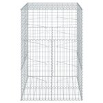 vidaXL Panier gabion avec couvercle 100x100x150 cm fer galvanisé