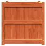 vidaXL Jardinières 2 Pièces cire marron bois de pin massif