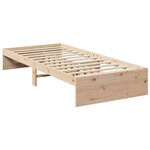 vidaXL Lit de jour sans matelas 100x200 cm bois de pin massif