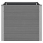 vidaXL Lit surélevé de jardin WPC 100x100x91 cm Gris