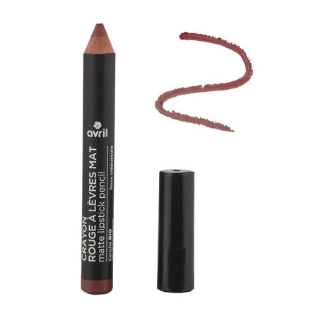 Avril - crayon rouge à lèvres mat certifié bio - rose crépuscule n° 792