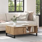 vidaXL Table basse Chêne artisanal 90 x 60 x 35 cm Bois d'ingénierie