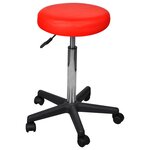 vidaXL Tabourets de bureau lot de 2 Rouge 35 5x84 cm Similicuir