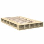 vidaXL Cadre de lit chêne sonoma 120x200 cm bois d'ingénierie