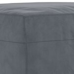 vidaXL Repose-pied Gris foncé 60x50x41 cm Velours