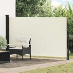 vidaXL Store latéral rétractable Crème 300 x 170 cm Polyester