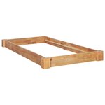 vidaXL Cadre de lit Bois de chêne massif 90x200 cm