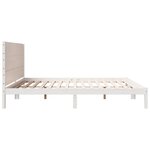 vidaXL Cadre de lit extra long sans matelas 200x210 cm bois massif