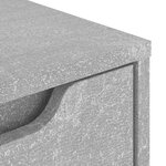 vidaXL Table de chevet VISNES gris béton 45x40x50 cm bois d'ingénierie