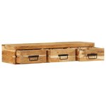 VidaXL Meuble TV mural 100x30x19 cm bois massif d'acacia