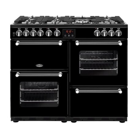 Belling - pkens100dfblk - piano de cuisson gaz 100cm - 7 foyers - 6.9kw - fours électriques - classe  a - 100x60x90cm - noir