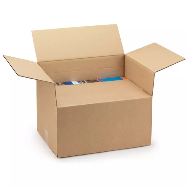 Caisses polyvalentes – Lot de 30 hauteur variable carton brun 40x50x40 cm