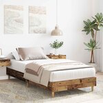 vidaXL Cadre de lit Bois ancien 80 x 200 cm Bois d'ingénierie