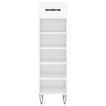 vidaXL Armoire à chaussures blanc 30x35x105 cm bois d'ingénierie