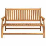 vidaXL Ensemble de repas extérieur Marron Bois d'Acacia Massif