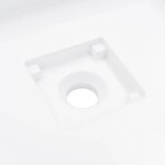 vidaXL Lavabo 50x50x12 3 cm Fonte minérale/marbre Blanc