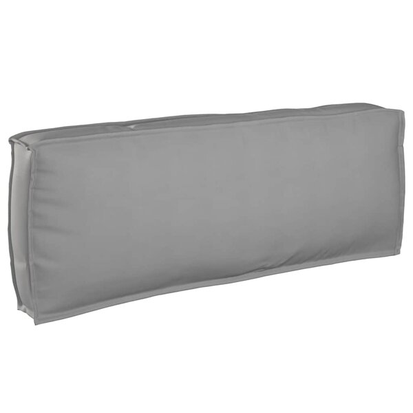 vidaXL Coussin pour dossier de palette Gris 120 x 40 x 12 cm