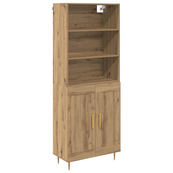 vidaXL Haut Armoire Chêne artisanal 69 5 x 34 x 180 cm