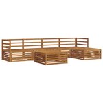 vidaXL Ensemble de canapés d'extérieur 6 pc Naturel