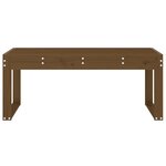 vidaXL Banc de jardin marron miel 110x38x45 cm bois de pin massif