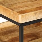 vidaXL Table d'appoint 55x55x45 cm Bois massif Manguier brut