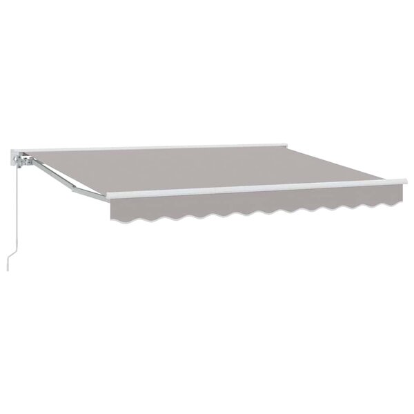 vidaXL Auvent Rétractable Gris clair 250x200 cm tissu