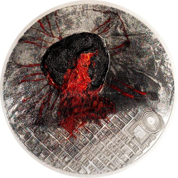Pièce de monnaie en Argent 20 Dollars g 93.3 (3 oz) Millésime 2025 POMPEII (PRÉCOMMANDE)