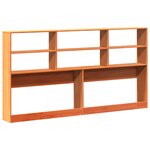 vidaXL Tête de lit avec rangement cire marron 180cm bois massif de pin