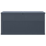 vidaXL Boîte de rangement de jardin 320 L Anthracite