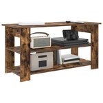 vidaXL Support de télévision Chêne fumé 100 x 40 x 50 cm